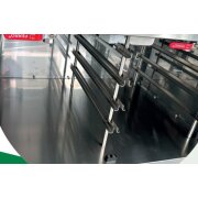 Bain Marie Wagen, 3 Becken, Regler lange Seite