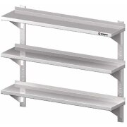 Chromstahl Wandbord 3 Etagen 60cm 30cm