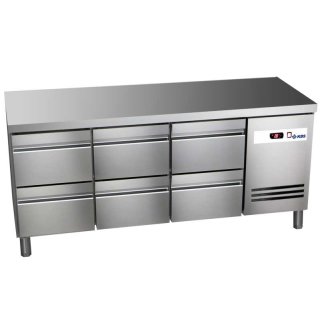 Kühltisch 60cm tief, 6 Schubladen