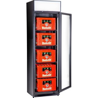 Glastürkühlschrank für Kisten
