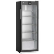 Glastürkühlschrank 347 Liter, schwarz