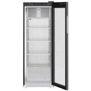 Glastürkühlschrank 347 Liter, schwarz