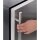 Einbaukühlschrank schwarz, Tür Edelstahl