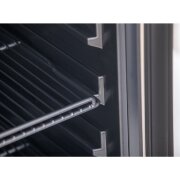 Einbaufähiger Glastürkühlschrank schwarz