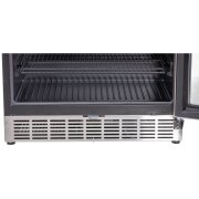 Einbaufähiger Glastürkühlschrank schwarz