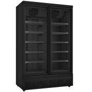 Glastür-Tiefkühlschrank mit 2 Klapptüren