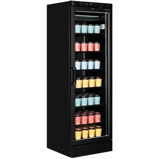 Display Tiefkühlschrank schwarz