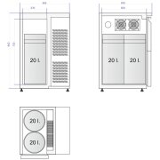 Fasskühler für 2x 20 Liter Fässer