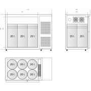 Fasskühler für 6x 20 Liter Fässer