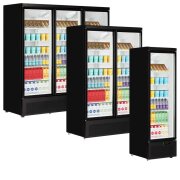 Getränkekühlschrank auf Rollen, 2-türig