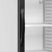 Flaschenkühlschrank mit schwarzer Front