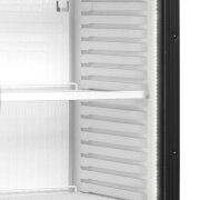 Flaschenkühlschrank mit schwarzer Front