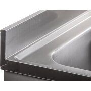 Spülschrank 160x70x85cm, 2 Becken links