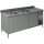 Spülschrank 160x70x85cm, 2 Becken links