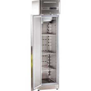 Edelstahlkühlschrank KU 359, Türanschlag rechts