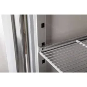 Edelstahlkühlschrank KU 359, Türanschlag rechts